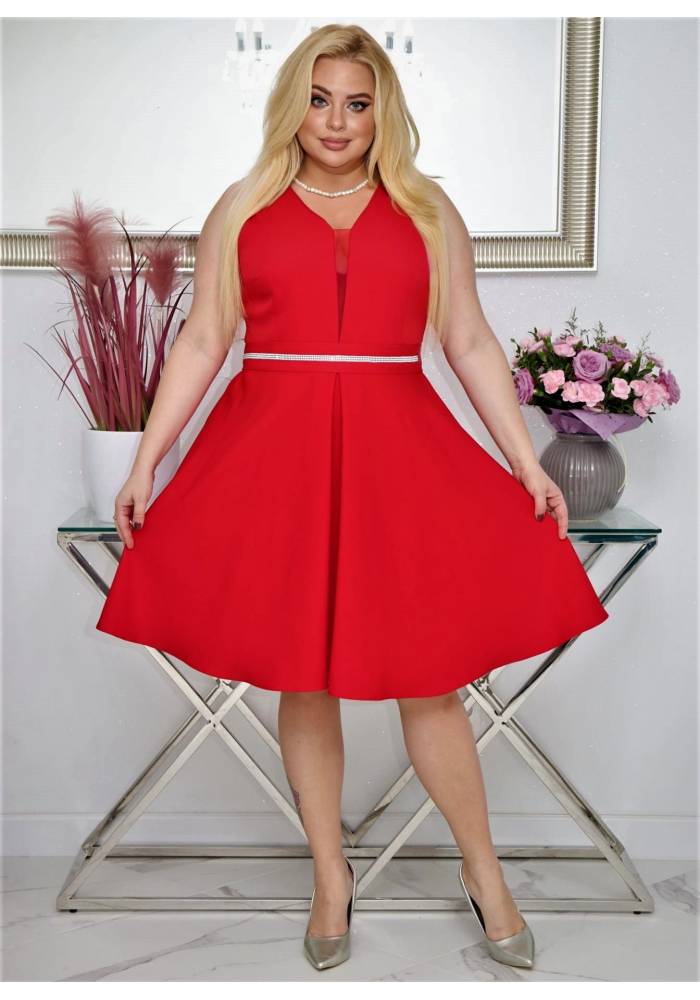 001120. ARIA CZERWONY plus size