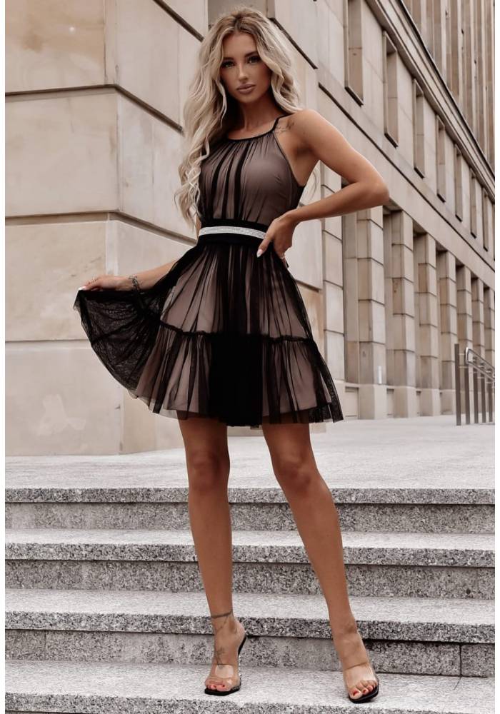 02061. CRISTAL BEŻ/CZARNY