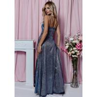 11001. TIFANI LUX MULTI srebrny - amarant - niebieski